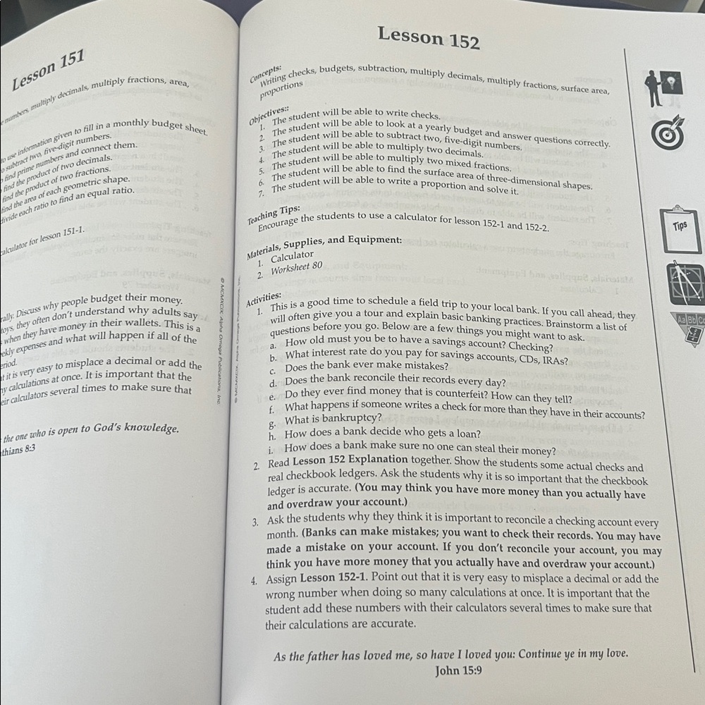 Horizons Math Teacher's Guide Grade 6 6th Grade Math Curriculum Book - Picture 4 of 5